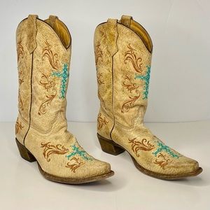 Teens/Ladies Corral Western Boots Rare Style #A2855
